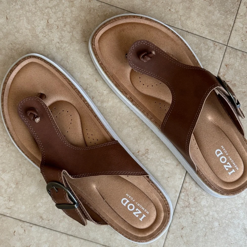 Izod brown Sandals - Picture 1 of 3